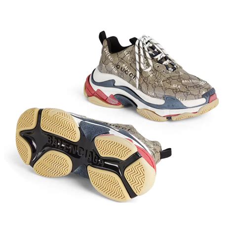 thanos shoes gucci|Gucci x Balenciaga The Hacker Project Triple S Beige .